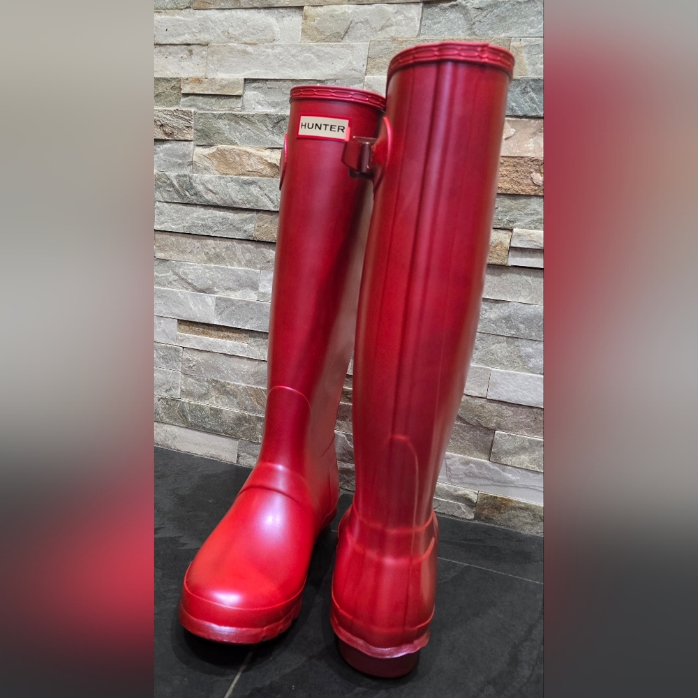 New Hunter Women's Pearlized Rain Boots